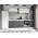 Set Mobila Bucatarie Mina Dual 244 Gri Antracit/Alb C98