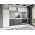 Set Mobila Bucatarie Mina Dual 244 Gri Antracit/Alb C98