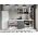 Set Mobila Bucatarie Mina Dual 244 Gri Antracit/Alb C98