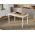 Pachet Mobila Coltar Cali Crem/Maro + Masa Grand Stejar Auriu + 4 Scaune Grand Crem