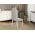 Pachet Mobila Coltar Cali Crem/Maro + Masa Grand Stejar Auriu + 4 Scaune Grand Crem