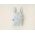 Halat de baie pentru copii, Irya Home, Bunny, Bumbac, Verde menta