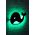 Decoratiune luminoasa LED, Baby Whale, MDF, 60 LED-uri, Verde