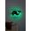 Decoratiune luminoasa LED, Baby Whale, MDF, 60 LED-uri, Verde