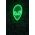 Decoratiune luminoasa LED, Alien, Benzi flexibile de neon, DC 12 V, Verde