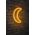 Decoratiune luminoasa LED, Crescent, Benzi flexibile de neon, DC 12 V, Galben