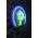 Decoratiune luminoasa LED, Palm Tree, Benzi flexibile de neon, DC 12 V, Albastru verde