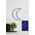 Decoratiune luminoasa LED, Crescent, Benzi flexibile de neon, DC 12 V, Albastru