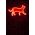 Decoratiune luminoasa LED, Kitty the Cat, Benzi flexibile de neon, DC 12 V, Rosu