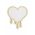 Decoratiune luminoasa LED, Melting Heart, Benzi flexibile de neon, DC 12 V, Galben