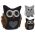 Opritor pentru usa Owl, 23x15x23 cm, poliester, gri inchis