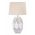 Lampa de masa, Atene, Mauro Ferretti, 1 x E27, 40W, Ø38 x 67 cm, polirasina/fier/textil, alb antic/maro