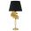 Lampa de masa, Flow, Mauro Ferretti, 1 x E27, 40W, Ø30 x 63 cm, fier/polirasina/textil, auriu/negru