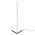 Lampadar, Curlux, 395NGR1105, Corp din aluminiu, 120 cm, Invelis electrostatic, Mov