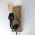 Lampa de masa, Evila Originals, 791EVL1550, Lemn, Negru/Argintiu