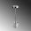 Lampa de masa, Fresno, 119FRS1421, Metal, Crom