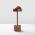 Lampa de masa, Fresno, 119FRS1424, Metal, Cupru