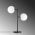 Lampa de masa, Fulgor, 942FLG1816, Metal, Negru / Auriu / Alb
