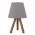 Lampa de masa, Insignio, 780SGN1661, 70% lemn de fag/30% tesatura PVC, Gri/Nuc