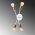 Aplica de perete, Tatum, 584TTM1976, Metal, Alb