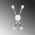 Aplica de perete, Tatum, 584TTM1976, Metal, Alb