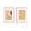 Set 2 tablouri decorative Sherley 396, Bizzotto, 30 x 40 cm, hartie imprimata/sticla/MDF