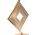 Lampa de masa Move, Mauro Ferretti, Ø30 x 56 cm, 1 x E27, 40W, fier/textil, auriu/alb
