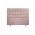 Pat matrimonial, Stockholm, Buttons E, 140x200 cm, saltea tip Pocket, topper memory, Roz pudra