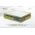 Pat matrimonial, Stockholm, Buttons E, 140x200 cm, saltea tip Pocket, topper memory, Verde
