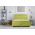 Pat matrimonial, Stockholm, Buttons E, 140x200 cm, saltea tip Pocket, topper memory, Verde