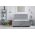 Pat matrimonial, Stockholm, Dots E, 140x200 cm, saltea tip Pocket, topper memory, Gri