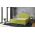 Pat matrimonial, Stockholm, Buttons E, 140x200 cm, saltea tip Pocket, topper memory, Verde