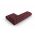 Coltar modular dreapta 5 locuri, Lupine, Micadoni Home, BL, fara cotiera, 294x175x70 cm, poliester chenille, bordo