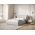 Pat tapitat cu tablie si lada depozitare, Miley, Micadoni Home, BL, 180x200 cm, poliester chenille, gri deschis