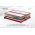 Pat matrimonial, Stockholm, Buttons E, 160x200 cm, saltea tip Pocket, topper memory, Rosu