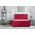 Pat matrimonial, Stockholm, Buttons E, 160x200 cm, saltea tip Pocket, topper memory, Rosu