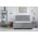 Pat matrimonial, Stockholm, Chester E, 160x200 cm, saltea tip Pocket, topper memory, Gri