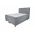 Pat matrimonial, Stockholm, Chester E, 160x200 cm, saltea tip Pocket, topper memory, Gri