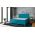 Pat matrimonial, Stockholm, Chester E, 160x200 cm, saltea tip Pocket, topper memory, Turcoaz