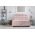 Pat matrimonial, Stockholm, Cubic E, 160x200 cm, saltea tip Pocket, topper memory, Roz pudra