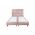 Pat matrimonial, Stockholm, Cubic E, 160x200 cm, saltea tip Pocket, topper memory, Roz pudra