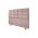 Pat matrimonial, Stockholm, Cubic E, 160x200 cm, saltea tip Pocket, topper memory, Roz pudra