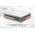 Pat matrimonial, Stockholm, Cubic E, 160x200 cm, saltea tip Pocket, topper memory, Roz pudra