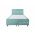 Pat matrimonial, Stockholm, Dots E, 180x200 cm, saltea tip Pocket, topper memory, Mint