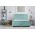Pat matrimonial, Stockholm, Dots E, 180x200 cm, saltea tip Pocket, topper memory, Mint