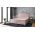 Pat matrimonial, Stockholm, Cubic E, 160x200 cm, saltea tip Pocket, topper memory, Roz pudra