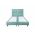 Pat matrimonial, Stockholm, Classic E, 180x200 cm, saltea tip Pocket, topper memory, Mint