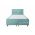 Pat matrimonial, Stockholm, Classic E, 180x200 cm, saltea tip Pocket, topper memory, Mint