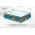 Pat matrimonial, Stockholm, Classic E, 180x200 cm, saltea tip Pocket, topper memory, Turcoaz