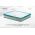 Pat matrimonial, Stockholm, Classic E, 180x200 cm, saltea tip Pocket, topper memory, Turcoaz